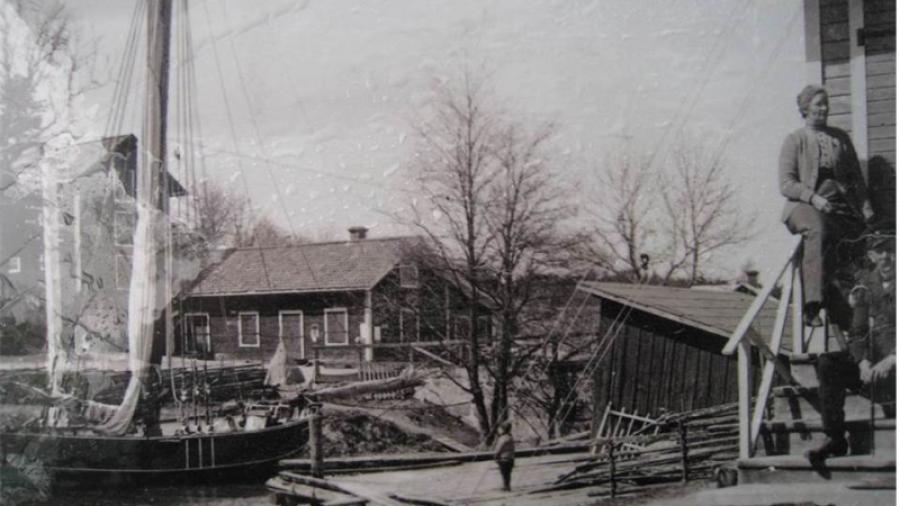 Åkerbro, bilden tagen 1916